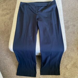 NY & Co. Navy Pinstripe Trousers